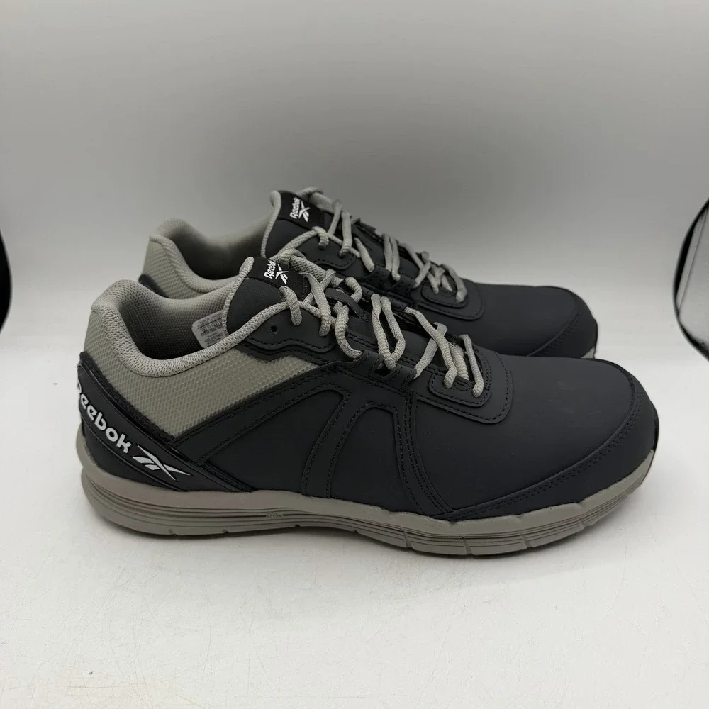 Reebok Guide Work Shoes Mens Sz 12 M Black/Grey Steel Toe Sneakers RB3502